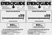 Haier HBE18WADW Energy Guide Label