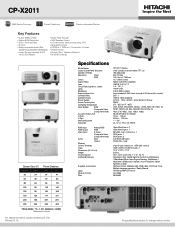 Hitachi CP-X2011 Brochure