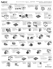 NEC 4650N Quick Start Guide