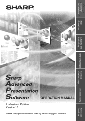 Sharp XG-P25XL Operation Manual