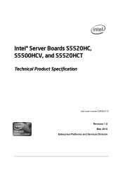 Intel BB5520UR Product Specification