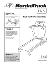 NordicTrack T12 Si Cwl Treadmill Dutch Manual