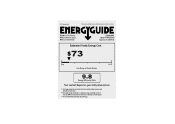 Frigidaire FFRA0822Q1 Energy Guide
