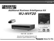Panasonic WJ-NVF20 User Guide