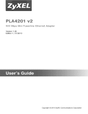 ZyXEL PLA4201 User Guide