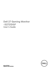 Dell 27 Gaming S2721DGF S2721DGF Monitor Users Guide