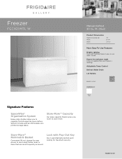 Frigidaire FGCH20M7LW Product Specifications Sheet (English)