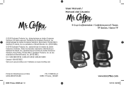 Mr. Coffee TF User Manual