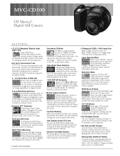 Sony MVC-CD500 Marketing Specifications