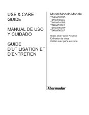 Thermador T24UW910LS Instruction manual
