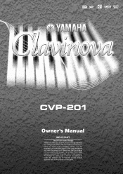 Yamaha CVP-201 Owner's Manual