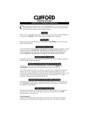 Clifford IntelliVoice 4 Owners Guide