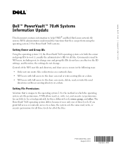 Dell PowerVault 705N Information Update