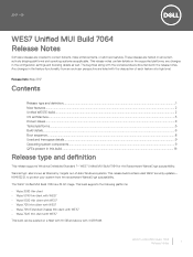Dell Wyse 5020 WES7 Unified MUI Build 7064 Release Notes