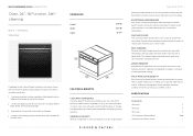 Fisher and Paykel OB24SDPTDX2 Quick Reference guide