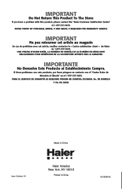 Haier hdn655 User Manual