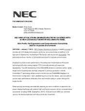 NEC EA244WMi-BK Launch Press Release