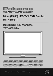 Palsonic TFTV6070MW Owners Manual