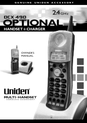Uniden DCX490 English Owners Manual
