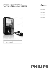 Philips SA1VBE04KW User manual
