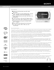 Sony COM-2WHITE Marketing Specifications (White)