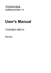 Toshiba NB510 PLL72C-02401D Users Manual Canada; English