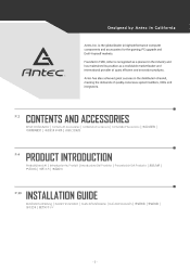 Antec C8 WHITE Manual