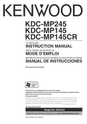 Kenwood KDC-MP145 User Manual
