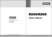 Optoma RD50A User Manual