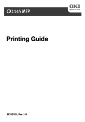 Oki CX1145MFP CX1145 MFP Printing Guide