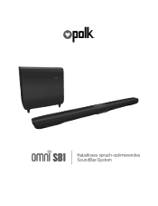 Polk Audio SB1 Omni SB1 Owner's Manual - German