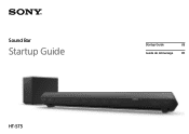 Sony HT-ST5 Startup Guide (Large File - 21.12 MB)