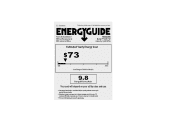 Frigidaire FFRA0811Q1 Energy Guide