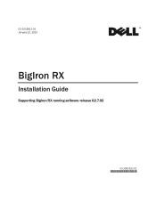 Dell PowerConnect B-RX BigIron RX Installation Guide