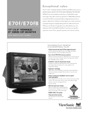 ViewSonic E70F-5 Brochure