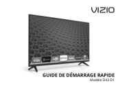 Vizio D43-D1 Quickstart Guide French