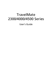 Acer TravelMate 4500 Travelmate 2300 User's Guide