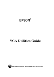 Epson Endeavor User Manual - VGA Utilities Guide