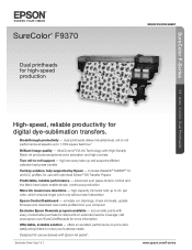 Epson SureColor F9370 Product Specifications