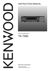 Kenwood TK-8360 User Manual 1