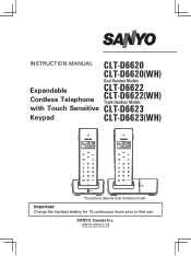 Sanyo CLTD6622 Instruction Manual