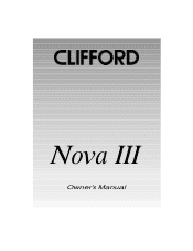 Clifford Nova 3 Owners Guide
