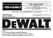 Dewalt DW712 Instruction Manual