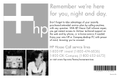 HP Pavilion a700 In Home Flyer: Remember we're here for you night and day
