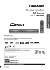 Panasonic DMREZ28 Dvd Recorder - English / Spanish