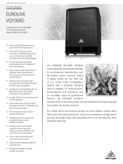 Behringer VQ1500D Product Information Document