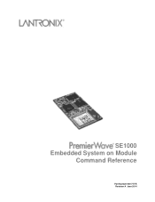 Lantronix PremierWave SE1000 PremierWave SE1000 - Command Reference