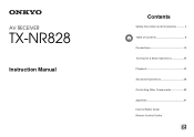 Onkyo TX-NR828 Owner's Manual English