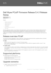 Dell Wyse 5050 All-In-One Wyse PCoIP Firmware Release 5.4.1 Release Notes