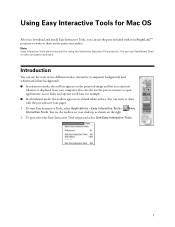 Epson BrightLink 455Wi User's Guide - Using Easy Interactive Tools for Mac OS